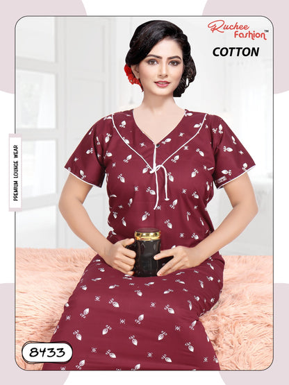8433 Ruchee Fashion Cotton Night Gowns