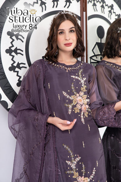84 Hiba Studio Organza Pakistani Readymade Suits
