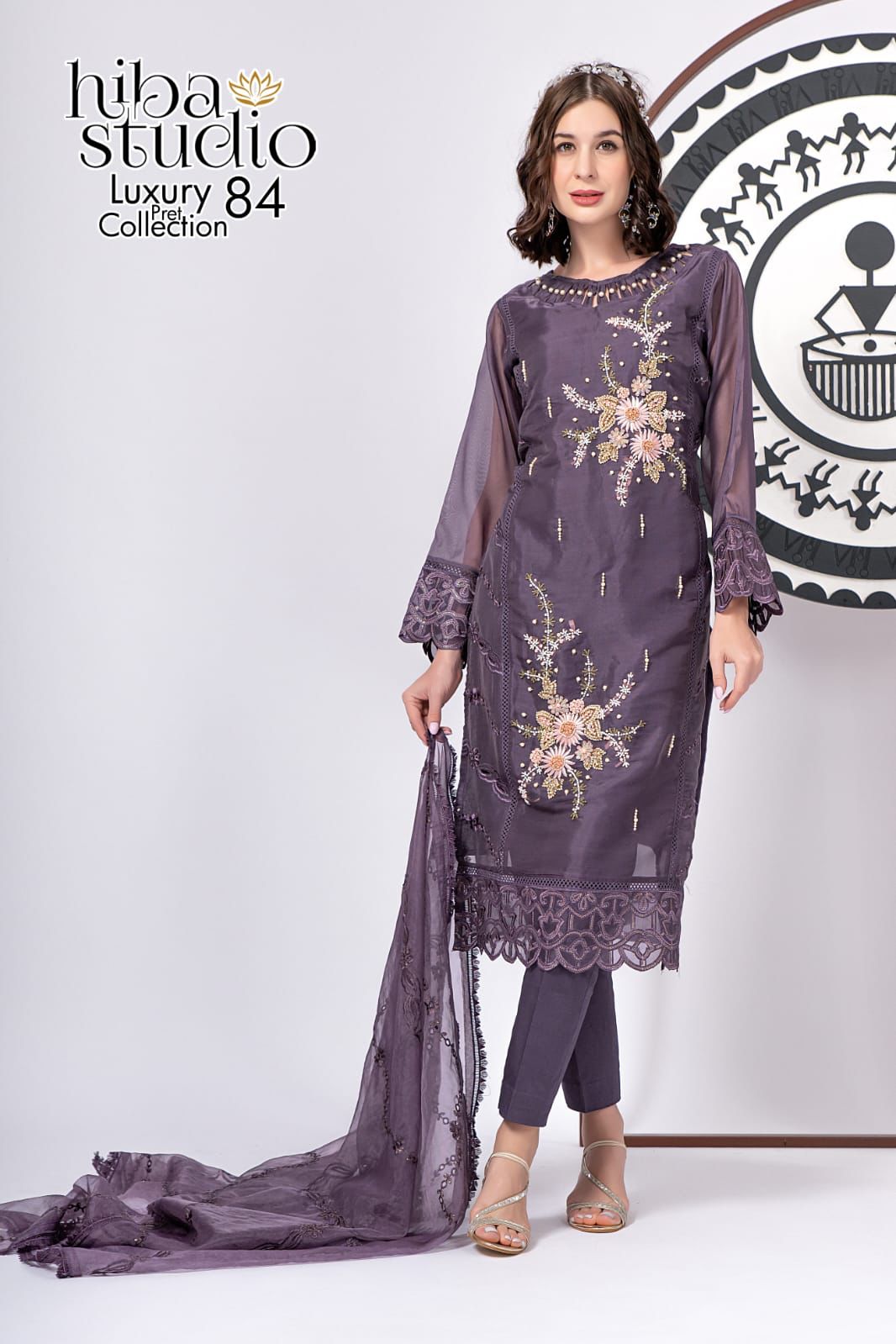 84 Hiba Studio Organza Pakistani Readymade Suits