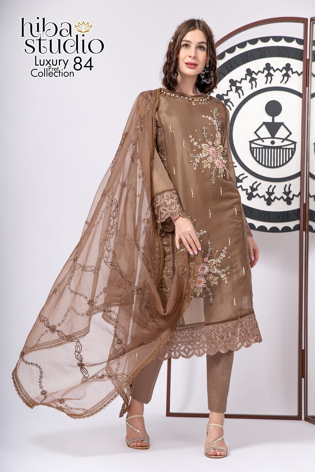 84 Hiba Studio Organza Pakistani Readymade Suits