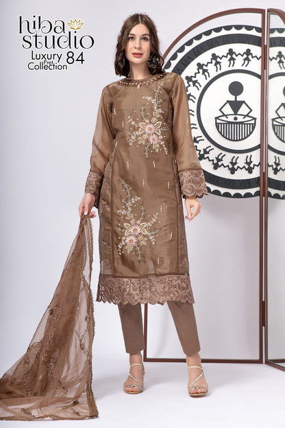 84 Hiba Studio Organza Pakistani Readymade Suits