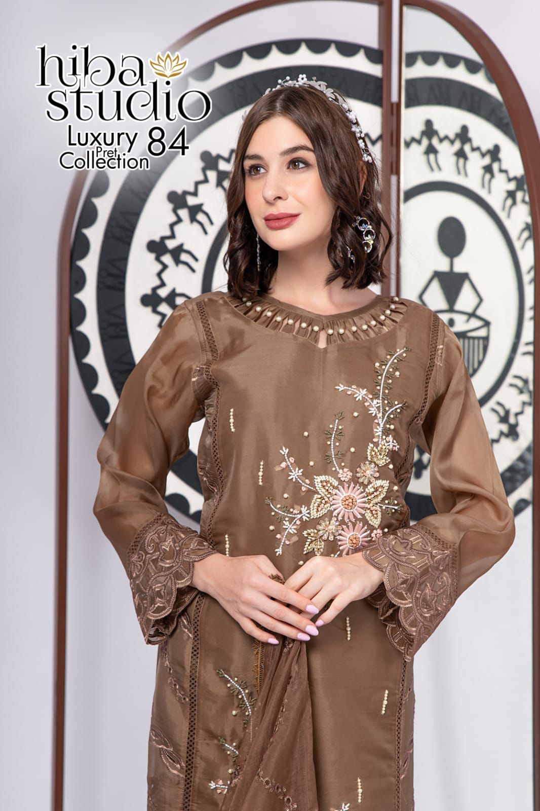84 Hiba Studio Organza Pakistani Readymade Suits