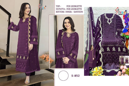 852 Shree Fabs Georgette Pakistani Salwar Suits