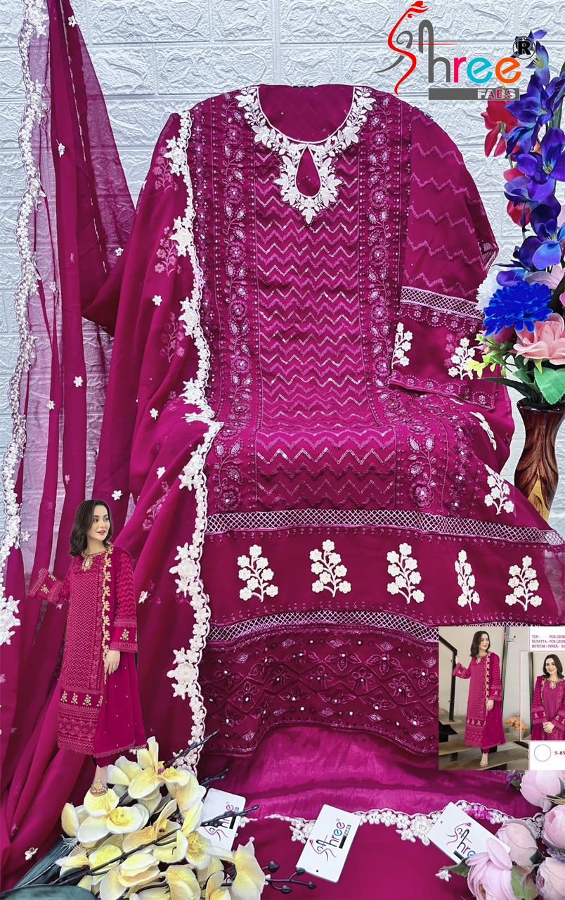 852 Shree Fabs Georgette Pakistani Salwar Suits