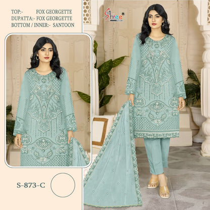 873 Shree Fabs Georgette Pakistani Salwar Suits