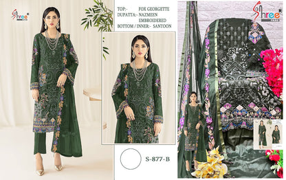 877 Shree Fabs Fox Georgette Pakistani Salwar Suits