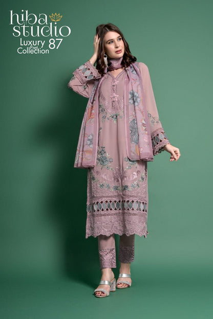 87 Hiba Studio Georgette Pakistani Readymade Suits