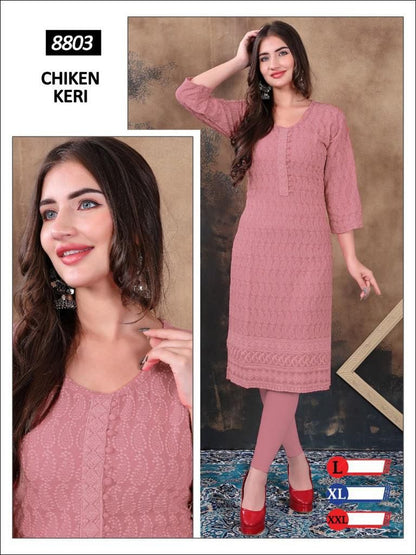 8803 Mmc Knee Length Kurtis