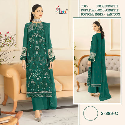 883 Shree Fabs Fox Georgette Pakistani Salwar Suits