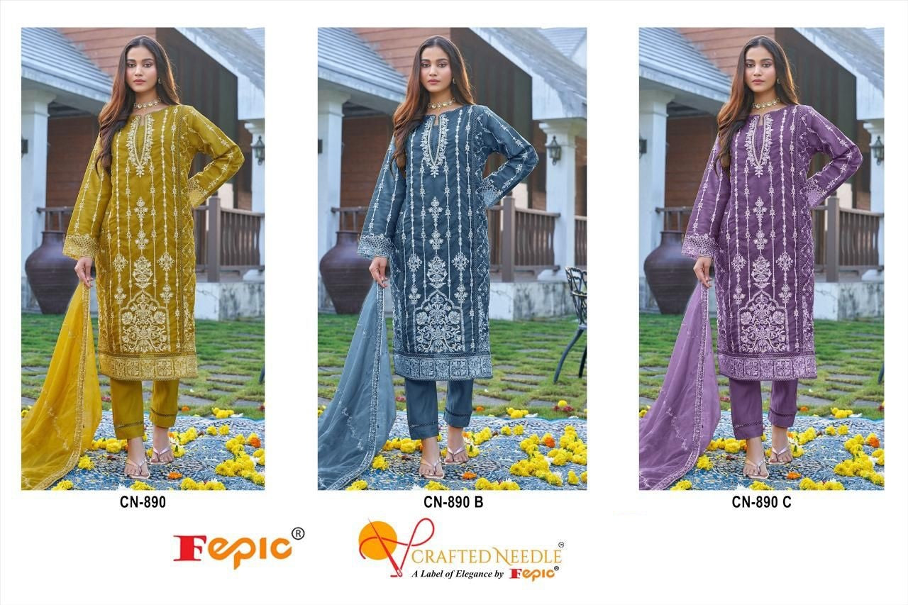 890 Fepic Organza Pakistani Readymade Suits