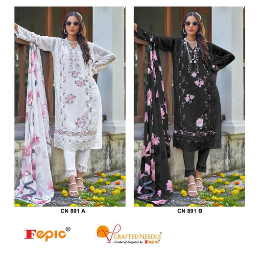 891-Fepic Crafted Needle Georgette Pakistani Readymade Suits