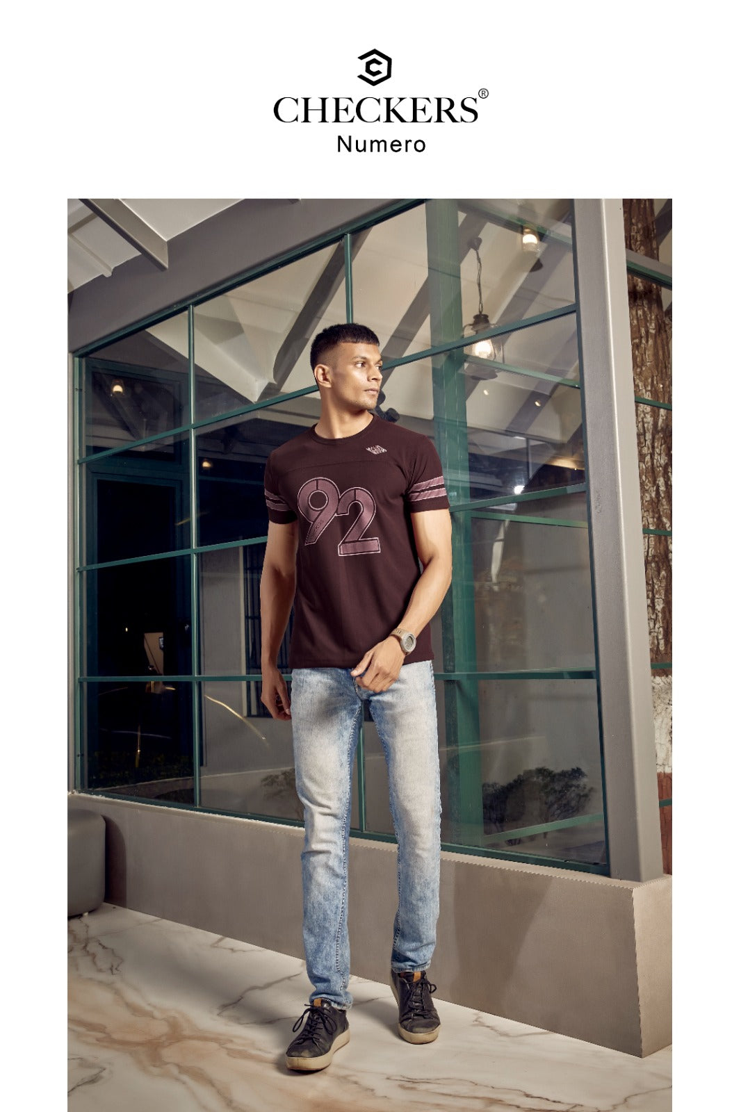 900-909 Checkers Honey Comb Mens Tshirts