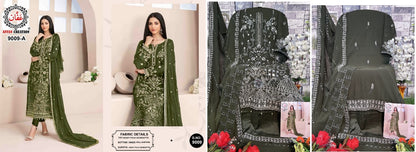 9009 Affan Creation Fox Georgette Pakistani Salwar Suits