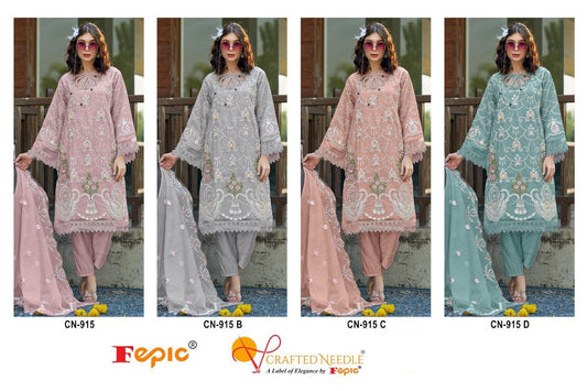 915-Fepic Crafted Needle Organza Pakistani Readymade Suits