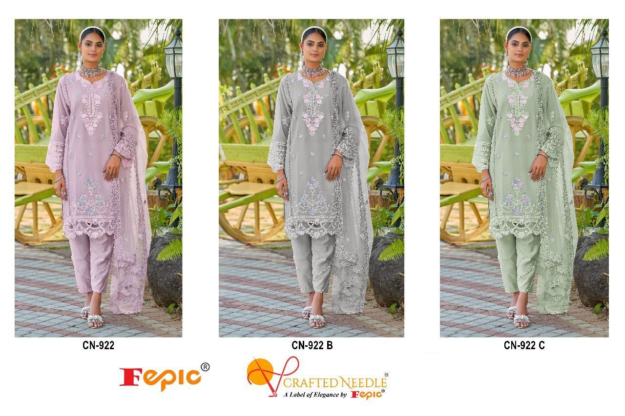 922-Fepic Crafted Needle Georgette Pakistani Readymade Suits