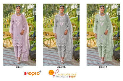922-Fepic Crafted Needle Georgette Pakistani Readymade Suits