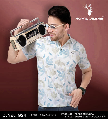 924 Nova Jeans Lycra Mens Tshirts