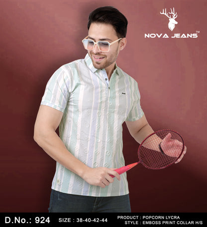 924 Nova Jeans Lycra Mens Tshirts