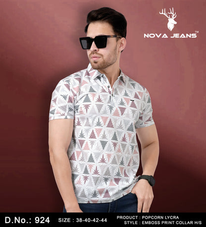 924 Nova Jeans Lycra Mens Tshirts