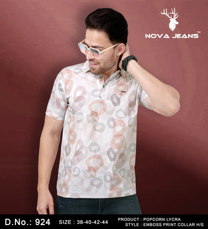 924 Nova Jeans Lycra Mens Tshirts