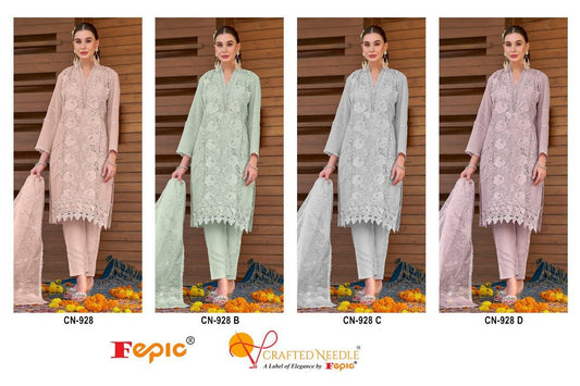 928 Fepic Crafted Needle Georgette Pakistani Readymade Suits