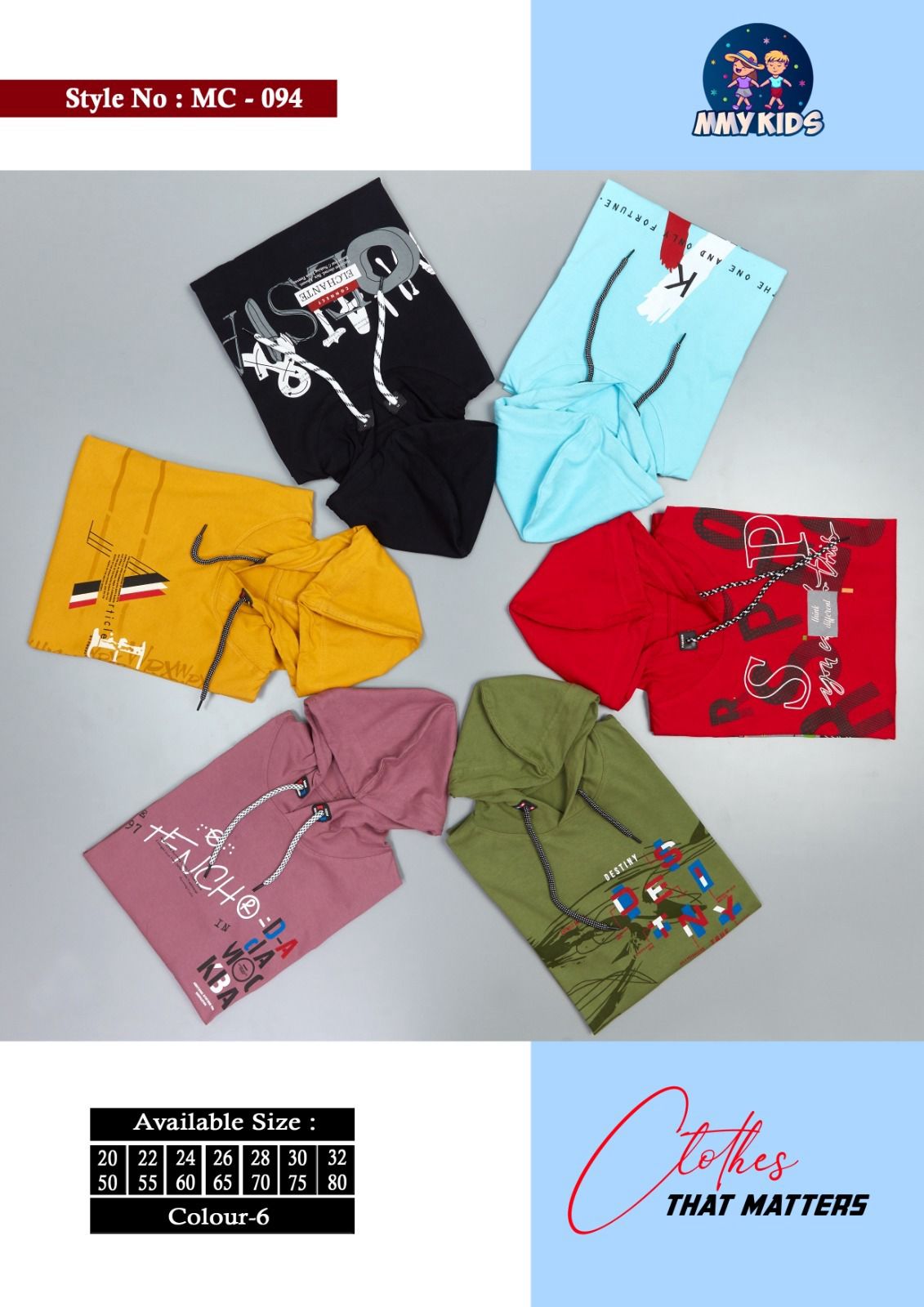 94 Mmy Kids Cotton Boys Tshirt