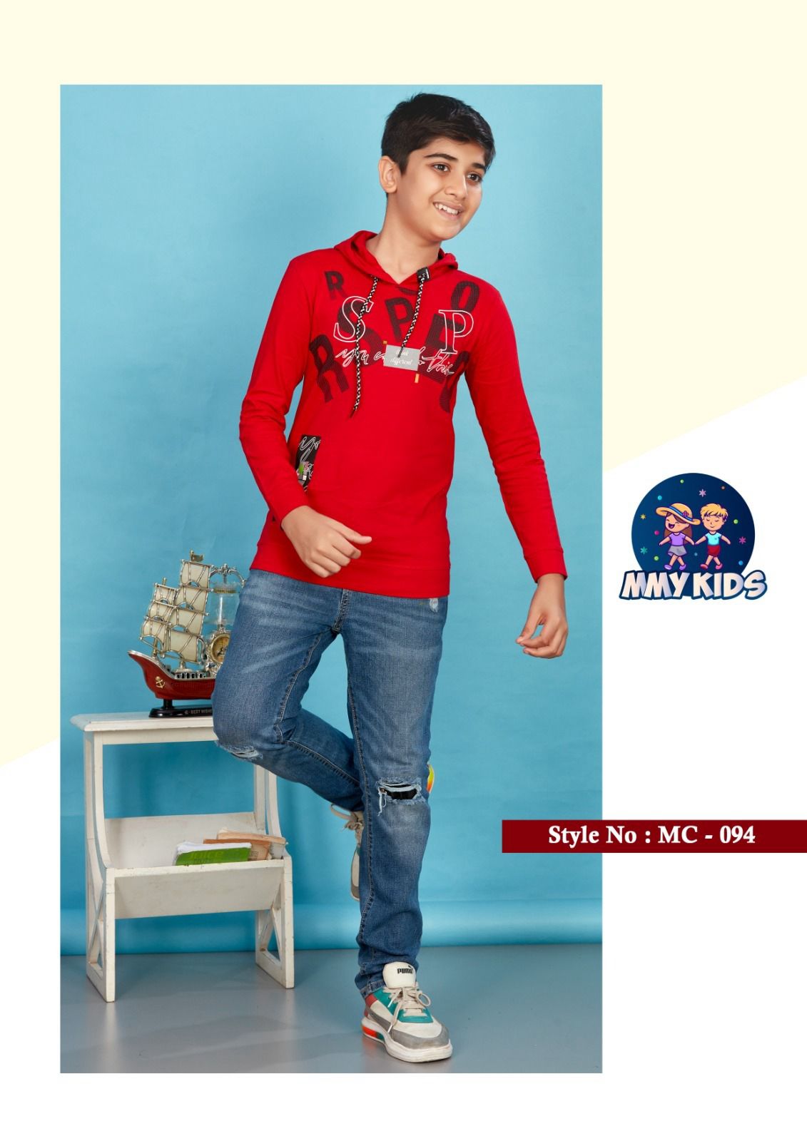 94 Mmy Kids Cotton Boys Tshirt