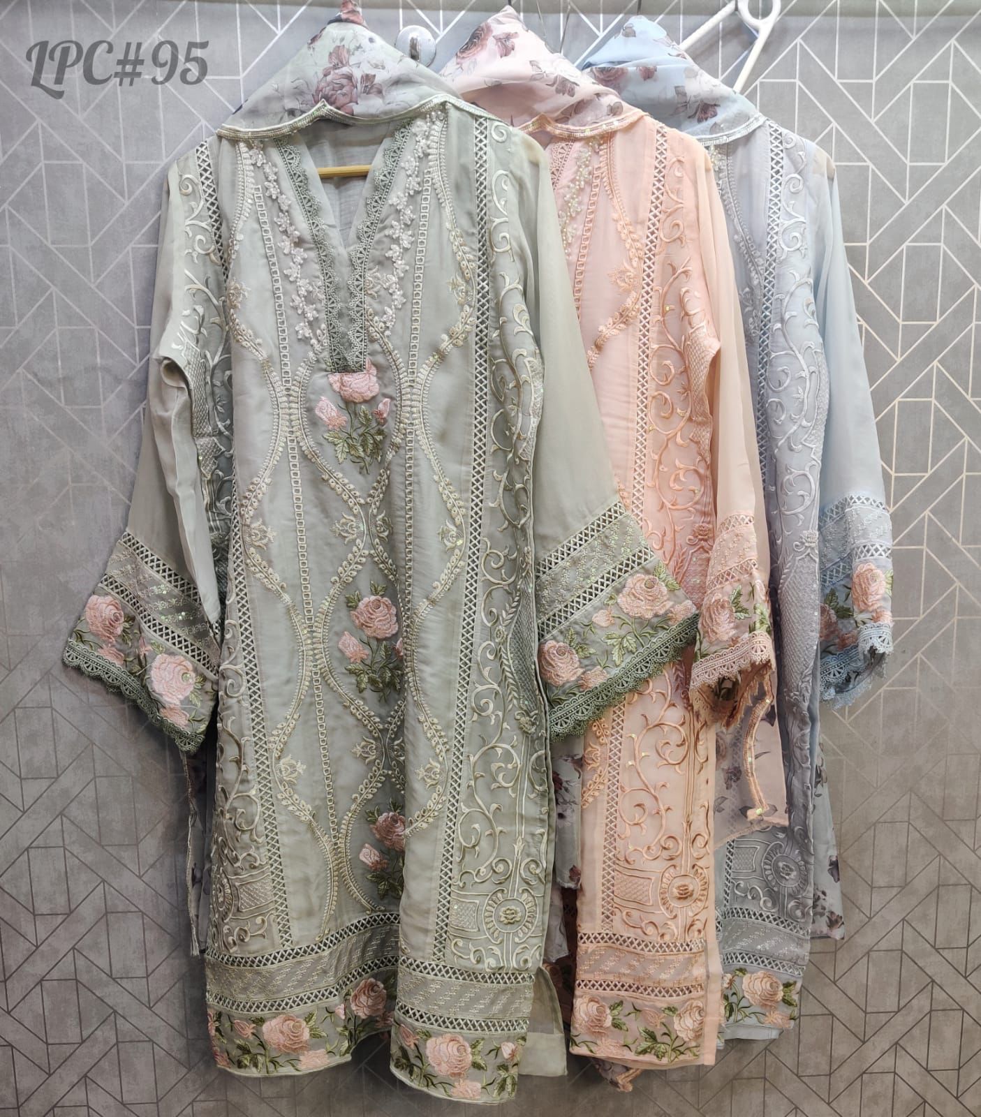 95 Maryams Organza Pakistani Readymade Suits