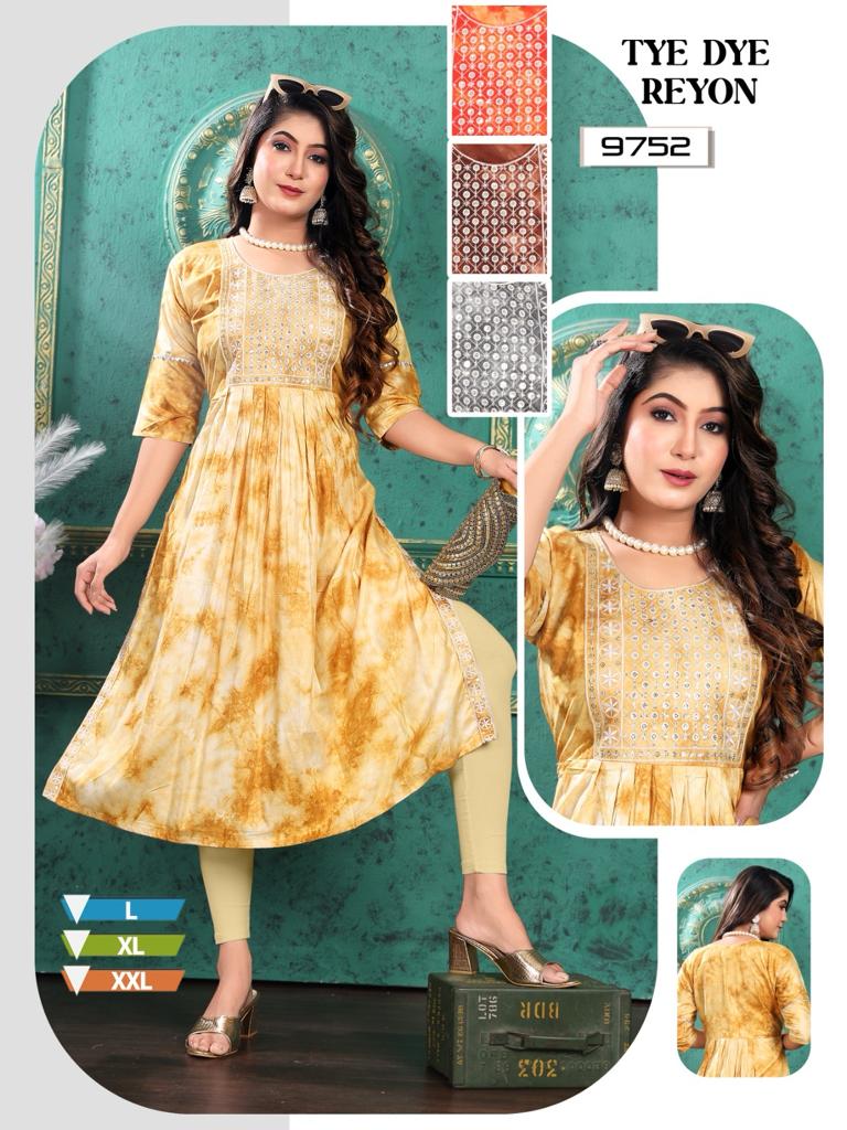 97623 Mmc Tie Die Naira Cut Kurtis