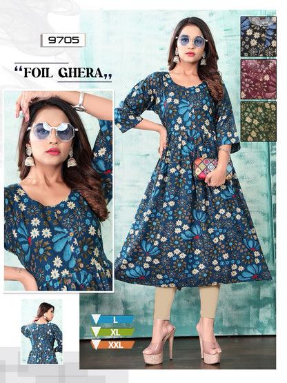 9763-9843 Mmc Anarkali Kurtis