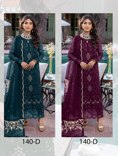 A-140 Affan Creation Georgette Pakistani Salwar Suits