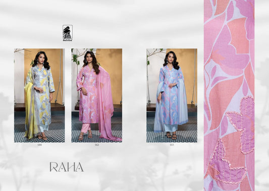 Raha Sahiba Cotton Lawn Pant Style Suits