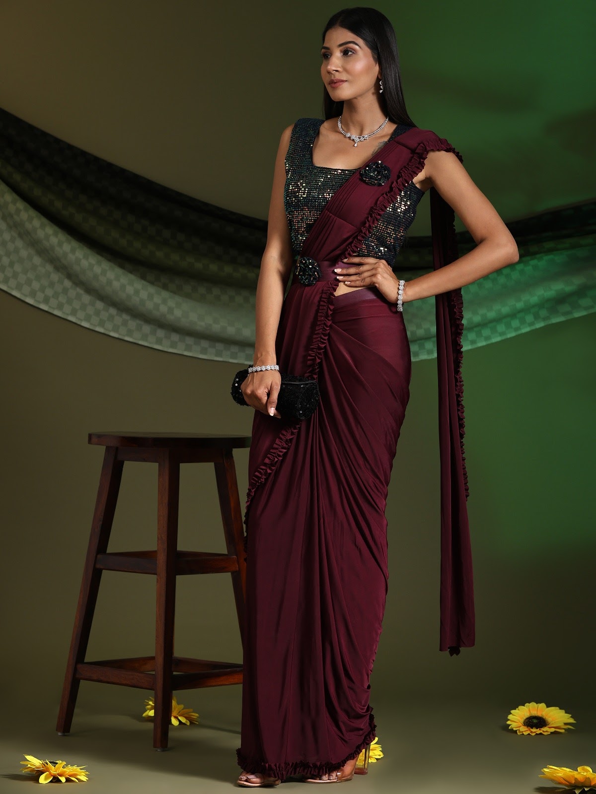 A 101007 Amoha Imported Ready To Wear Saree
