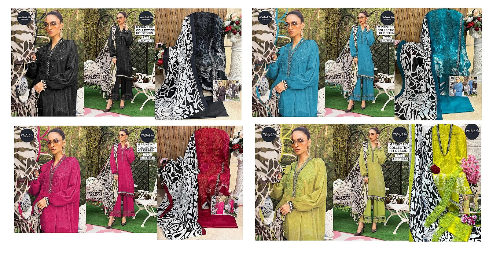 1031 Mehboob Tex Cotton Pakistani Patch Work Suits