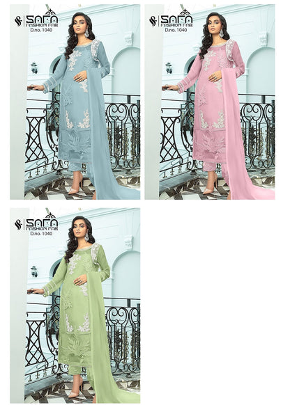 1040-2112 Safa Fashion Fab Georgette Pakistani Readymade Suits