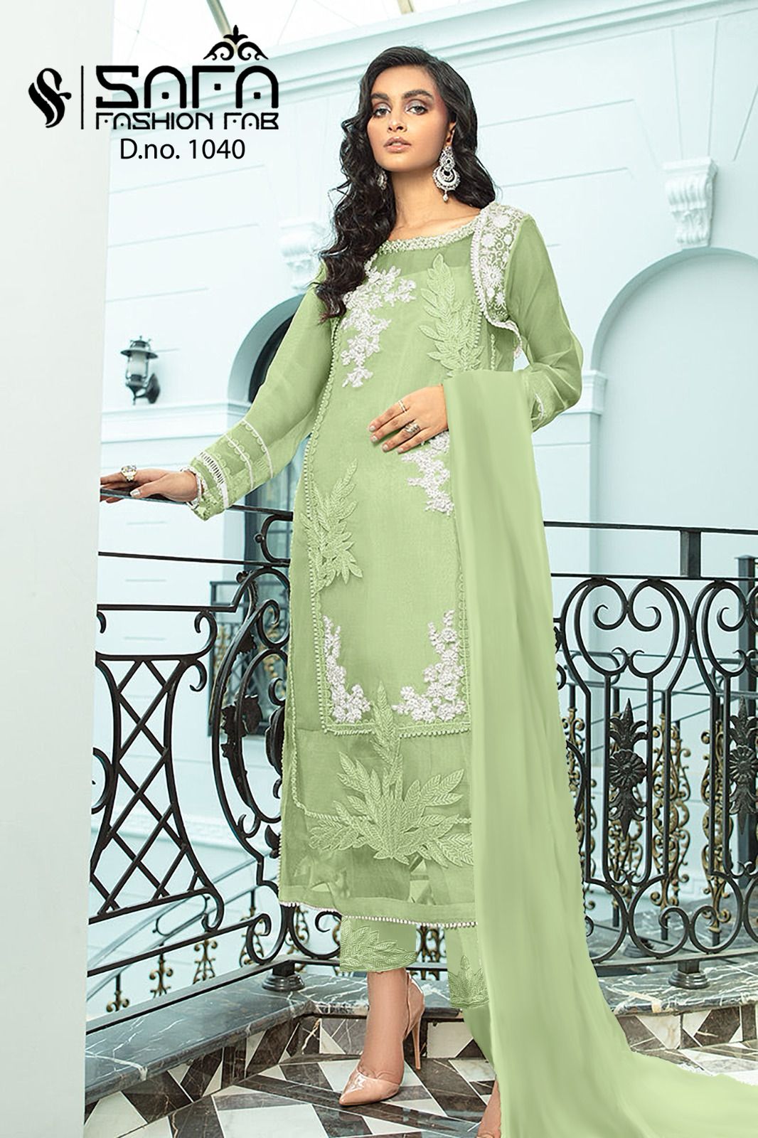 1040-2112 Safa Fashion Fab Georgette Pakistani Readymade Suits