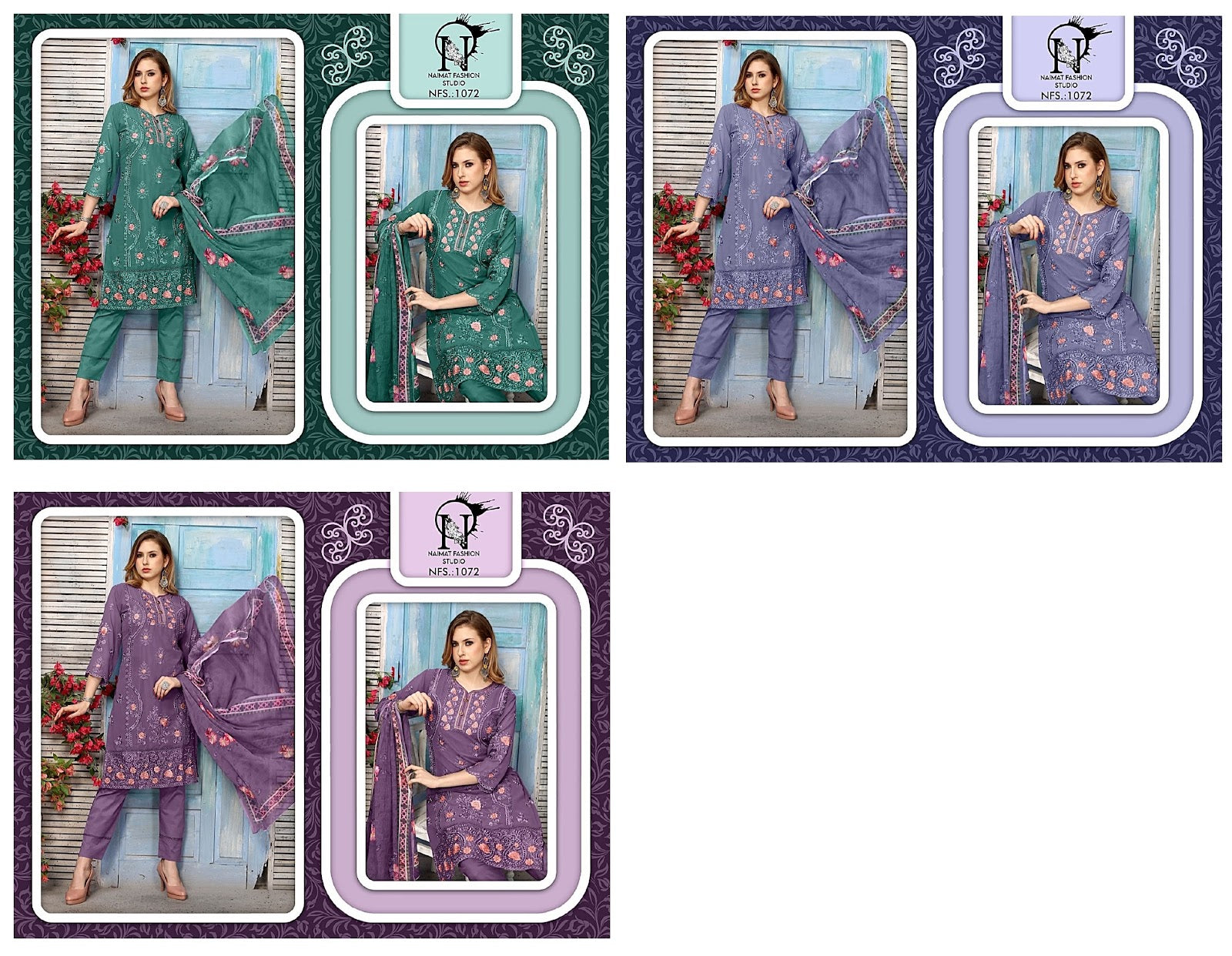 1072 Naimat Fashion Studio Pure Fox Pakistani Readymade Suits