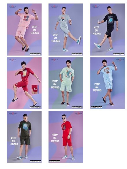 1112 Eighty Three 24S Gold Finesh Mens Co Ord Set