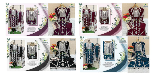 1147 Al Meera Fox Georgette Pakistani Readymade Suits