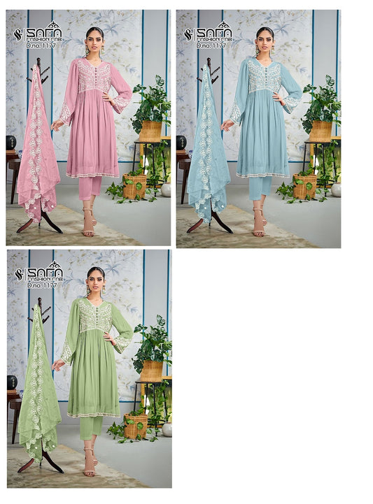 1177 Safa Fashion Fab Georgette Pakistani Readymade Suits