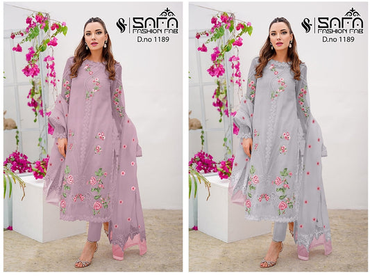 1189 Safa Fashion Fab Georgette Pakistani Readymade Suits