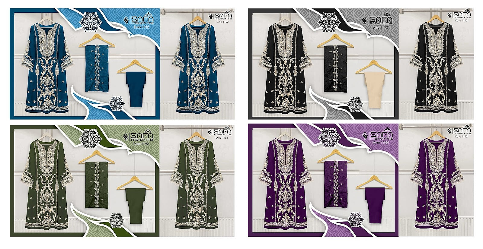 1192 Safa Fashion Fab Georgette Pakistani Readymade Suits