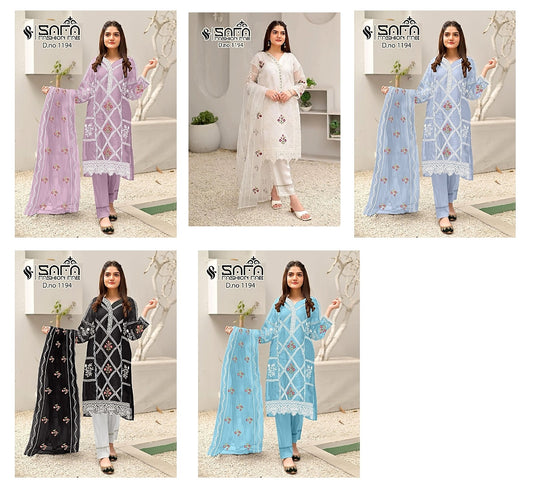 1194-Colors Safa Fashion Fab Georgette Pakistani Readymade Suits
