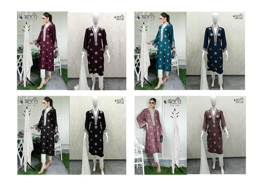 1199 Safa Fashion Fab Voile Pakistani Readymade Suits
