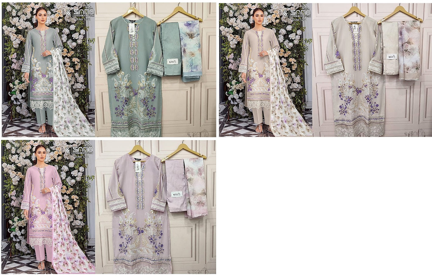 1201 Safa Fashion Fab Georgette Pakistani Readymade Suits