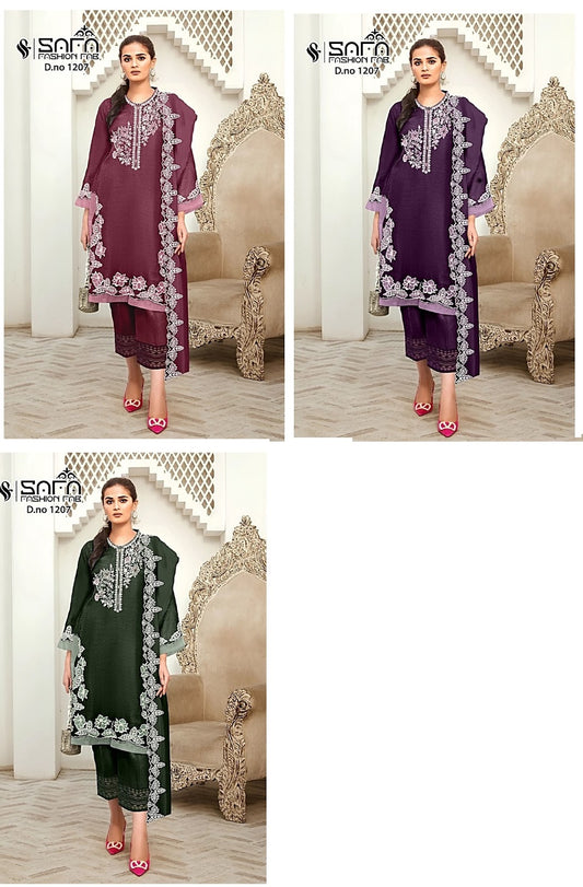 1207 Safa Fashion Fab Georgette Pakistani Readymade Suits