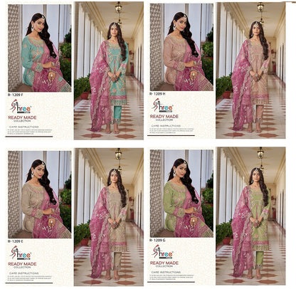 1209 Shree Fabs Organza Pakistani Readymade Suits
