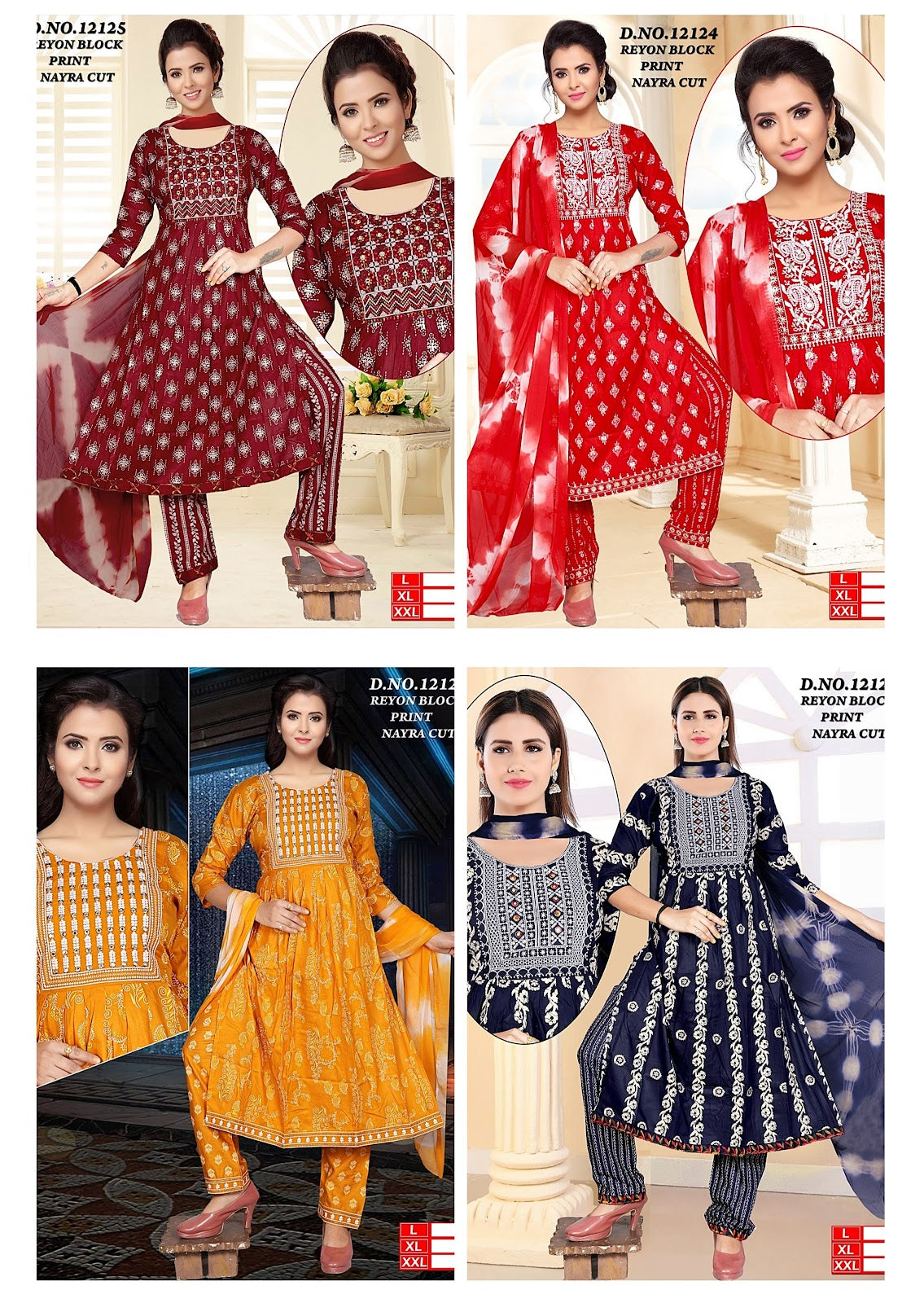 12123 Kh Reyon Readymade Pant Style Suits