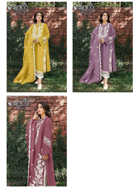 1214 Safa Fashion Fab Soft Pakistani Readymade Suits