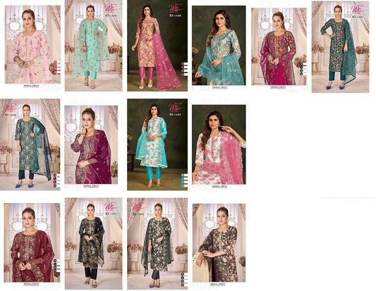 14323 Women Ethnics Readymade Pant Style Suits